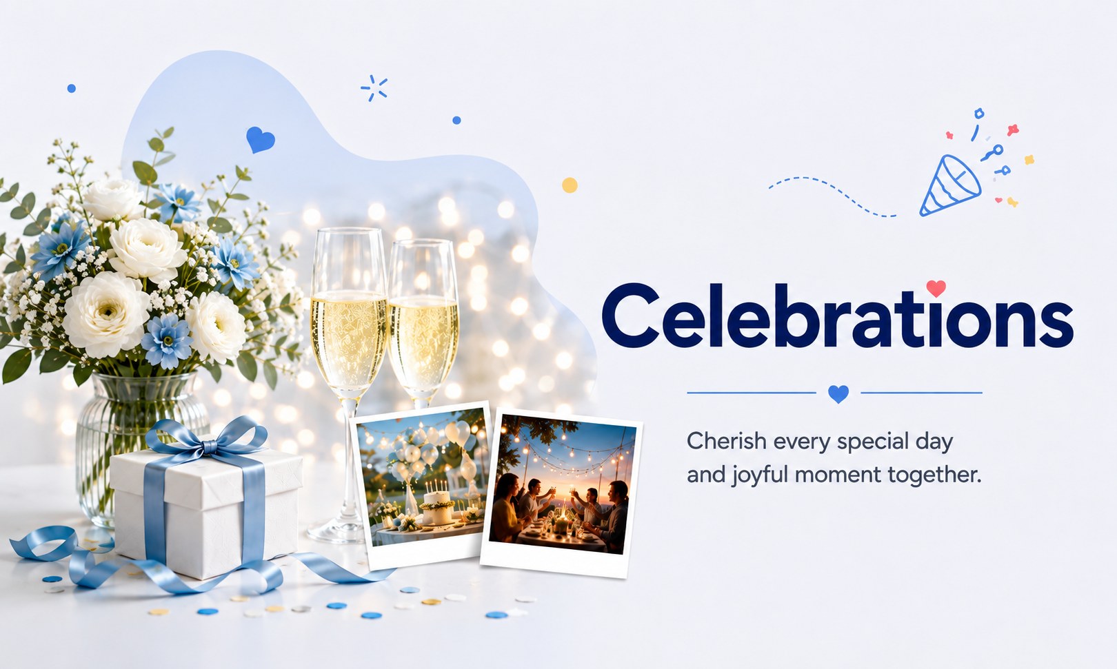 Celebrations - Birthdays, anniversaries and meaningful milestones.